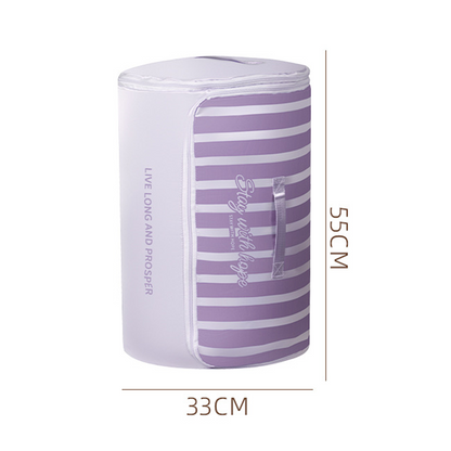 🔥Limited-time offer-Cylindrical Roll-Up Quilt Storage Bag with Zipper